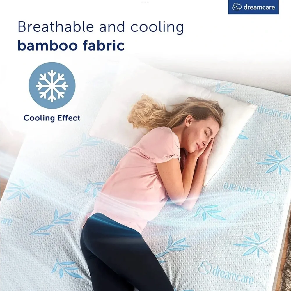 Bamboo Mattress Protector Mattress Encasement Bed Bug Proof Waterproof Cover Pad